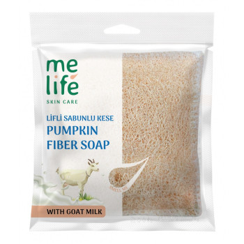Melife Sabun Dolgulu Kabak Lifli Banyo Kesesi Keçi Sütlü