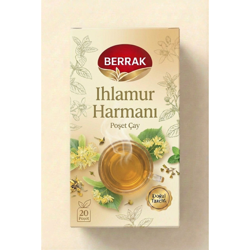 Berrak Çay  Bitki Ve Meyve Çayları Ihlamur Harmanı 20'li
